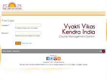 Tablet Screenshot of crmdev.artofliving.org